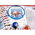 Counted cross stitch kit "Santa and Friends" 38x38cm SLETIL8082