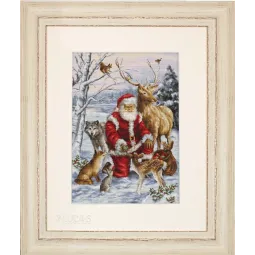 Kit de point de croix "Les amis de la forêt" 30x43cm SBU5022