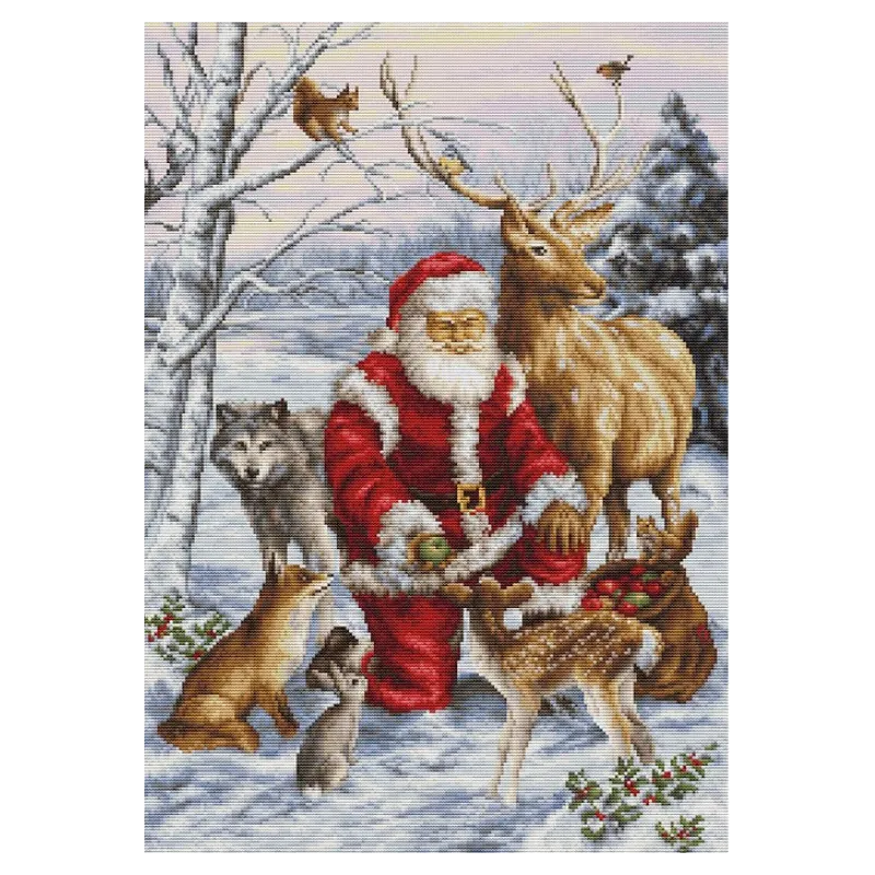 Gezählter Kreuzstich-Set "Die Waldfreunde" 30x43cm SBU5022