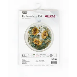 Gezählter Kreuzstich-Set mit Rahmen "Sonnenblume" SBC202