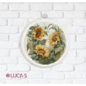 Counted Cross Stitch Kit with Hoop Included "Sunflower" SBC202