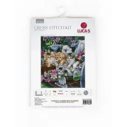 Skaičiuotas kryželiu siuvinėjimo rinkinys "Purfect Gardening Buddies" SBU5026