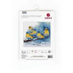 Skaičiuojamas kryželiu siuvinėjimo rinkinys "Eastern Bluebirds" 22x21cm SBU5028