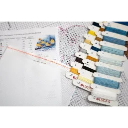 Набор для вышивания крестом "Eastern Bluebirds" 22x21cm SBU5028