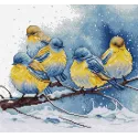 Набор для вышивания крестом "Eastern Bluebirds" 22x21cm SBU5028