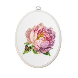 Skaičiuojamas kryželiu rinkinys su lanku „Rozella“ Bijūnas 12x12cm SBC206