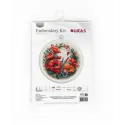 Kit de point de croix compté avec cercle inclus "Composition with Poppies" 17x17cm SBC209