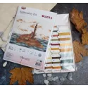 (Discontinued) Kit de point de croix compté "Renard sur l'île" 34x25cm SCD006