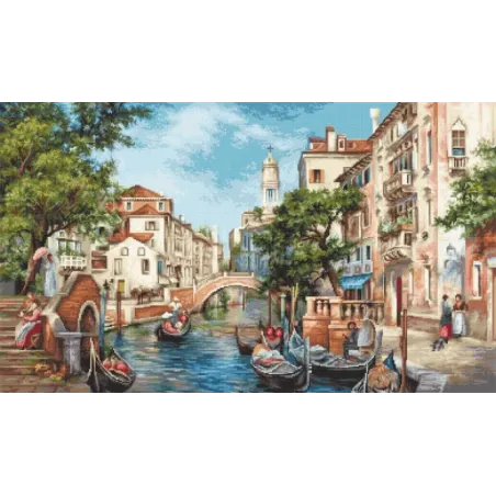 Petit Point Kit "The streets of San Polo" 39x23 cm SG589