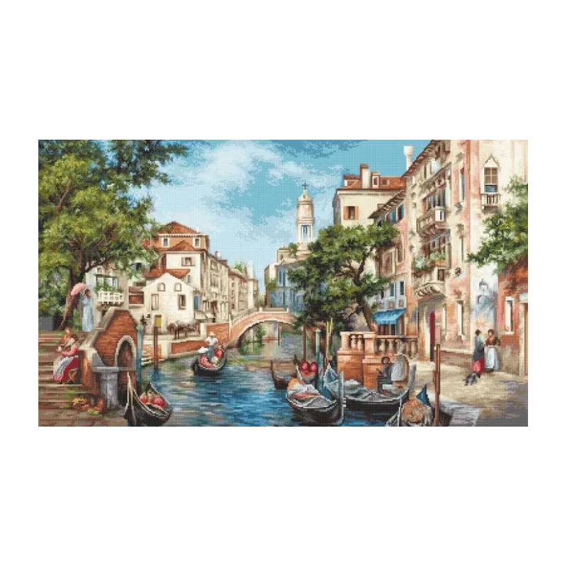 Petit Point Kit "The streets of San Polo" 39x23 cm SG589