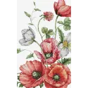 Counted Cross Stitch kit "The Field Poppies" 20x32cm SB7020