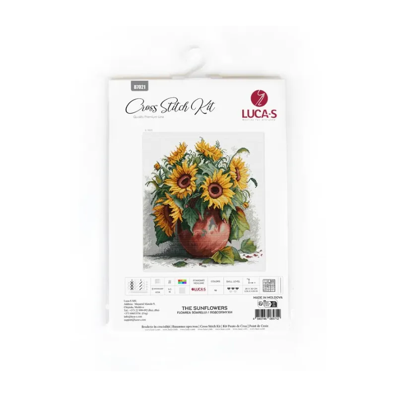 Counted Cross Stitch kit "The Sunflowers" 28x30cm SB7021