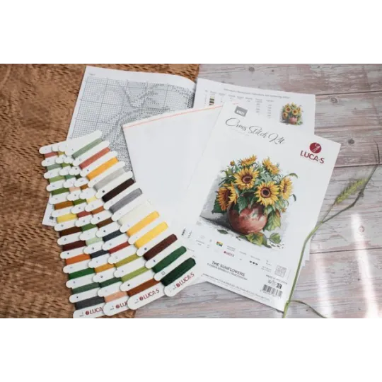 Counted Cross Stitch kit "The Sunflowers" 28x30cm SB7021