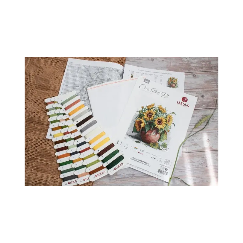 Counted Cross Stitch kit "The Sunflowers" 28x30cm SB7021