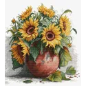 Counted Cross Stitch kit "The Sunflowers" 28x30cm SB7021