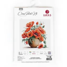 Kit de Point de Croix Compté "Rubis d'été" 30x30cm SB7022