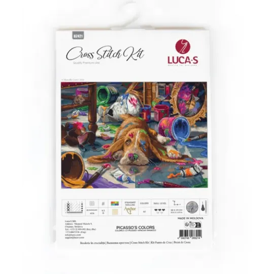 Kit de point de croix compté "Couleurs de Picasso" 40 x 29 cm SB2421