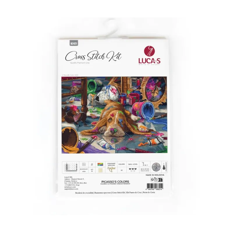 Набор для вышивания счетным крестом "Picasso's Colors" 40 x 29 cm SB2421