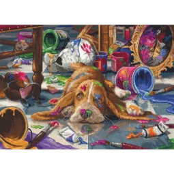 Skaičiuojamas kryželiu siuvinėjimo rinkinys "Picasso's Colors" 40 x 29 cm SB2421