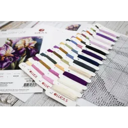 Skaičiuojamojo kryžiaus dygsnio rinkinys "Iris Burgermeister" 22x22cm SB7023