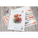 Counted Cross Stitch kit "The Poppy Flowers" 21x21cm SB7024