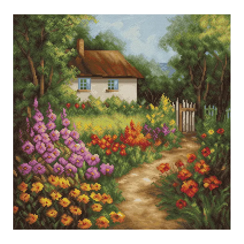 Счетный крест Комплект «Деревенский дом» 30x30cm SBU5029