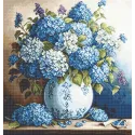 Petit Point Kit "Vase with Hydrangeas" 20x21cm SG700