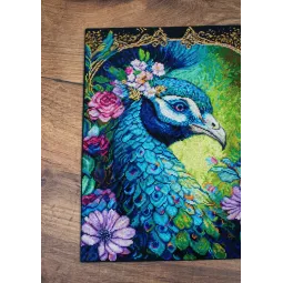 Gezählter Kreuzstich-Set "Stolzes Cerulean" 25x32cm SBU5035