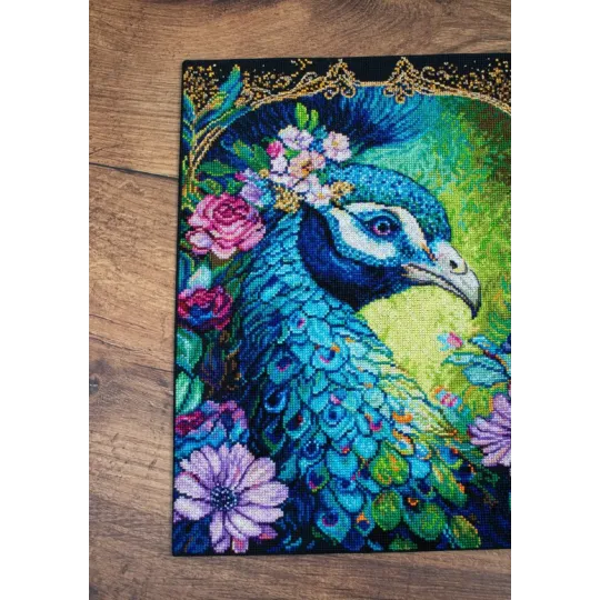 Gezählter Kreuzstich-Set "Stolzes Cerulean" 25x32cm SBU5035