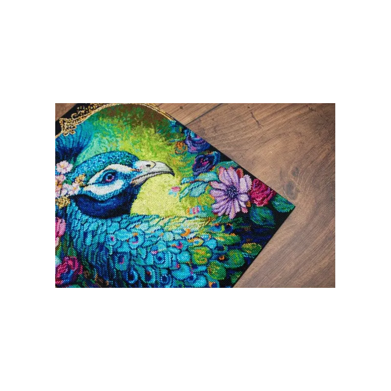 Gezählter Kreuzstich-Set "Stolzes Cerulean" 25x32cm SBU5035