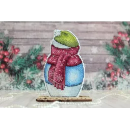 Bonhomme de neige avec sapin de Noël SR-843