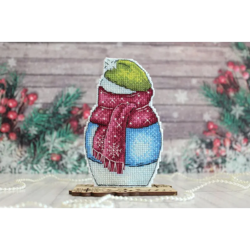 Bonhomme de neige avec sapin de Noël SR-843