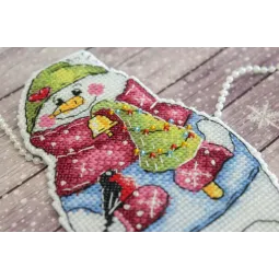 Snowman with Christmas tree SR-843