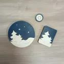 Деревянный футляр для игл "Winter forest" KF056/72