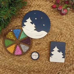 Medinis adatos dėklas "Winter forest" KF056/72