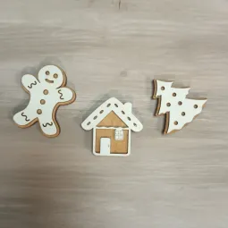 Étui à aiguilles en bois "Cookie House" KF056/78