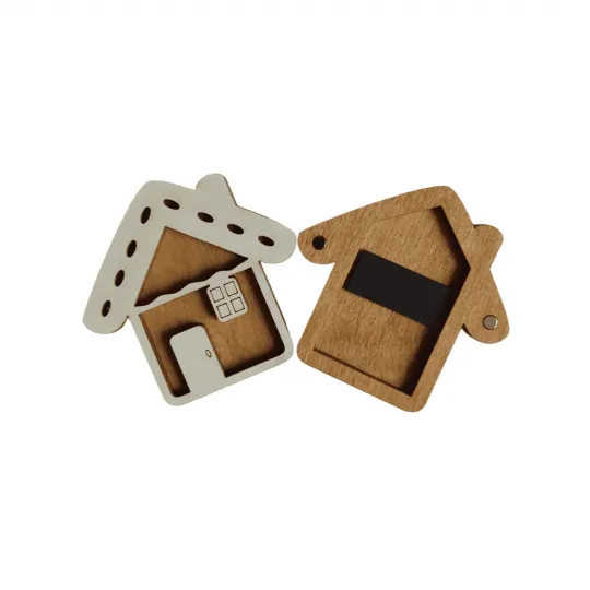 Holz-Nadelkissen "Cookie House" KF056/78