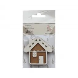 Деревянный игольница "Домик из печенья" KF056/78