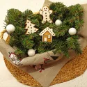Holz-Nadelkissen "Cookie House" KF056/78