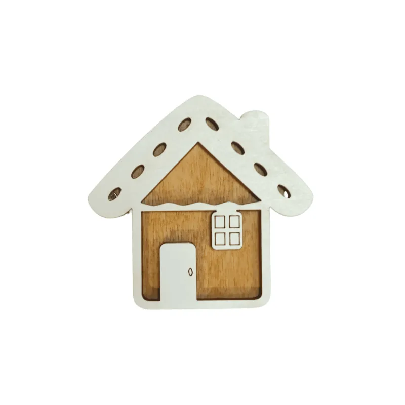 Holz-Nadelkissen "Cookie House" KF056/78