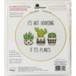 Cross Stitch Kit for Beginners "Hoarding Plants" D72-76919