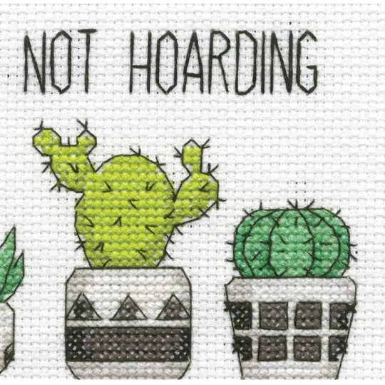 Cross Stitch Kit for Beginners "Hoarding Plants" D72-76919