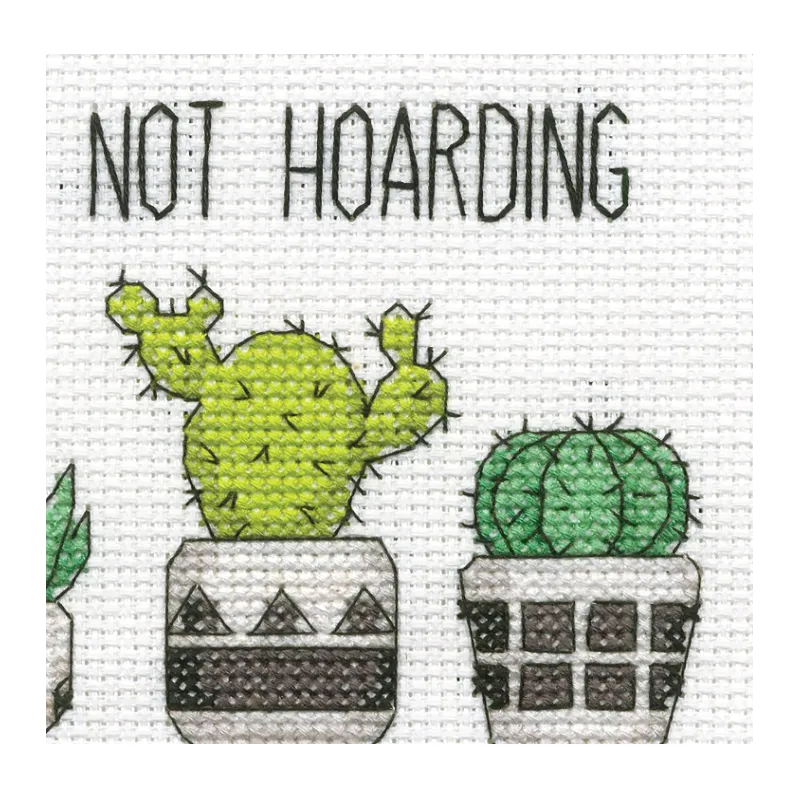 Cross Stitch Kit for Beginners "Hoarding Plants" D72-76919