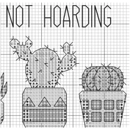 Набор для вышивания крестиком для начинающих "Hoarding Plants" D72-76919