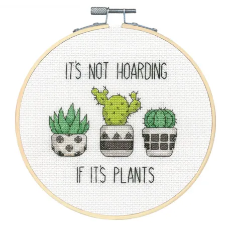 Cross Stitch Kit for Beginners "Hoarding Plants" D72-76919