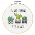 Cross Stitch Kit for Beginners "Hoarding Plants" D72-76919