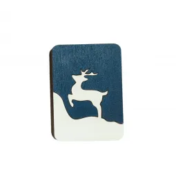 Étui à aiguilles en bois "Cerf d'hiver" KF056/70