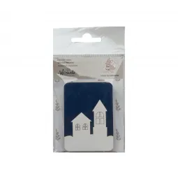 Wooden needle case "Winter houses" KF056/71