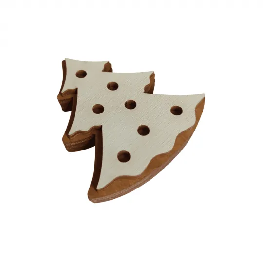 Holz Nadel Etui "Keks Weihnachtsbaum" KF056/79