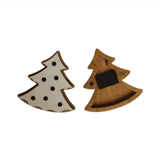 Holz Nadel Etui "Keks Weihnachtsbaum" KF056/79